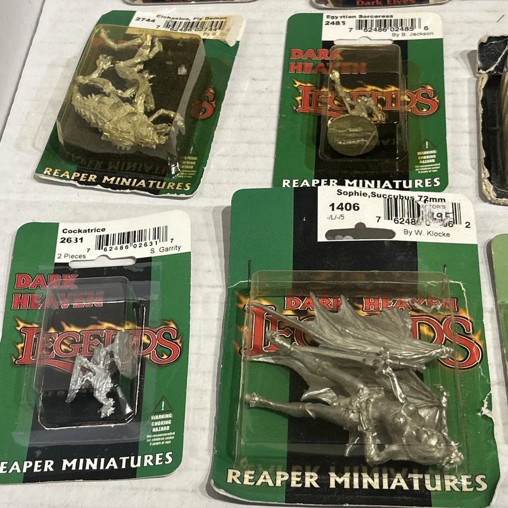 Reaper Miniatures‎ Bulk Lot 10 Unpainted Dark Heaven Legends Figures NEW SEALED